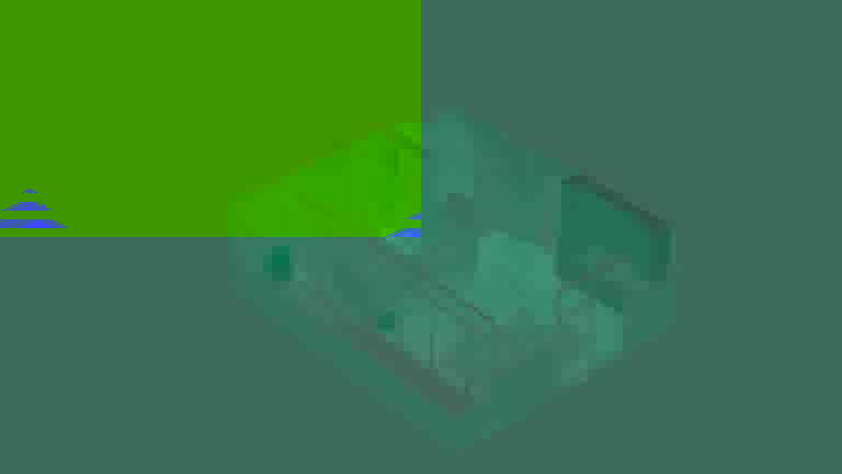 1-ოთახიანი ბინა № 308, 55.6 მ², 3-ე სართულზე Green Side Gonio-ში, კორპუსი B — გეგმა 1