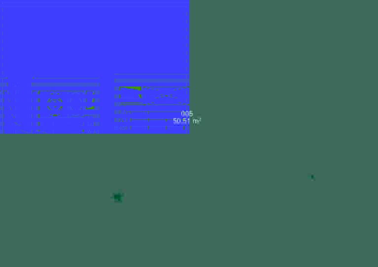 2-ოთახიანი ბინა № 705, 50.5 მ², 7-ე სართულზე Monogram-ში, კორპუსი 1 — გეგმა 1