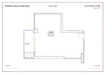 1-room — 47.7 m²