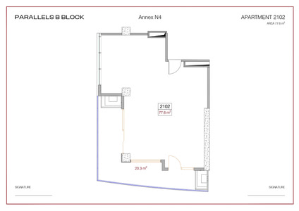 2-room — 78 m²