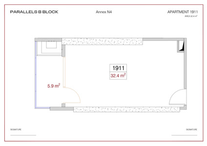 Studio — 32.4 m²