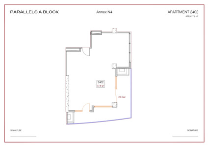 2-room — 77.6 m²