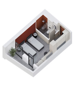 Студыя — 28.3 м²