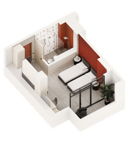 Студыя — 32–32.1 м²